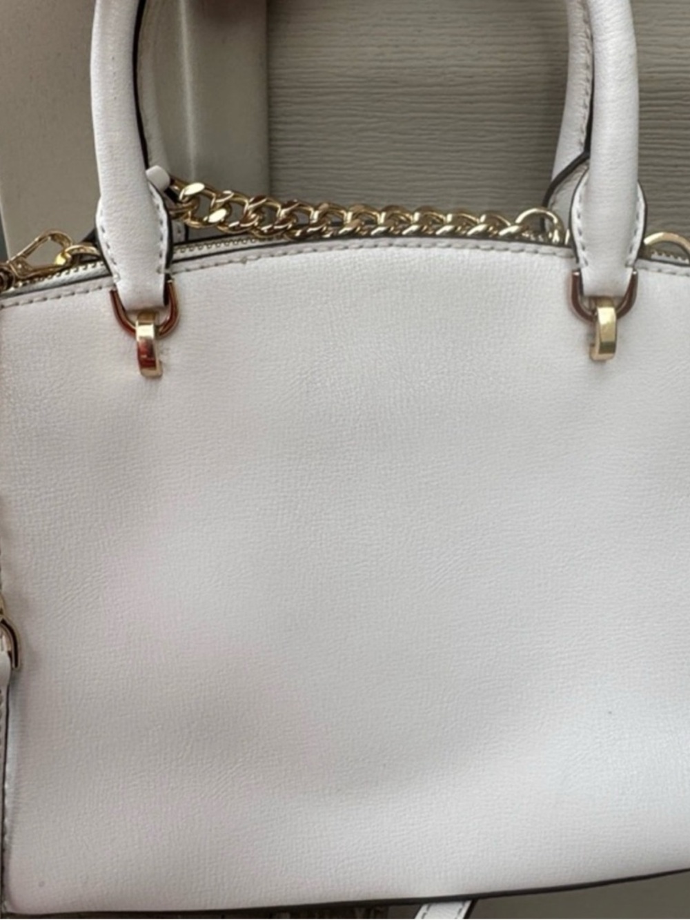 Michael Kors White Satchel with Gold Hardware - Picture 2 of 6